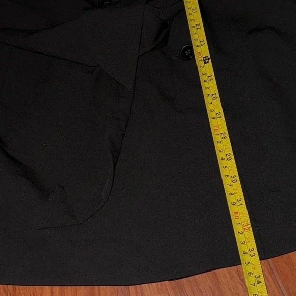 ASOS Bershka belted blazer mini dress black double breasted jacket long L NWOT - Picture 3 of 7